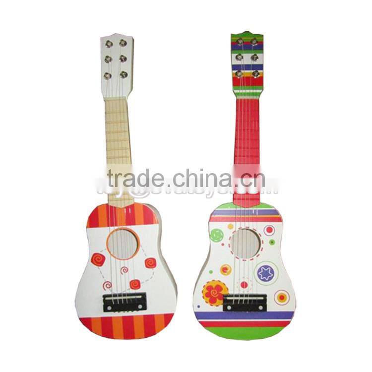 Best sale kids musical wooden toy guitar for 3 year old W07H014-S