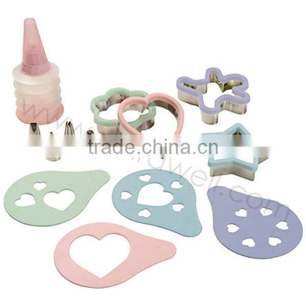 SS8751 21-Piece Silicone cupcake bake and cake decorating set/Cake Tools