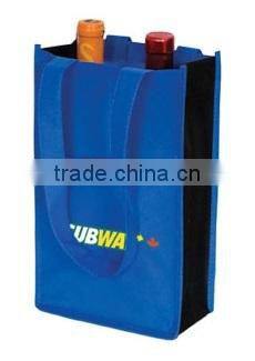 Promotional 90 GSM nonwoven two Bottle Wine Bag