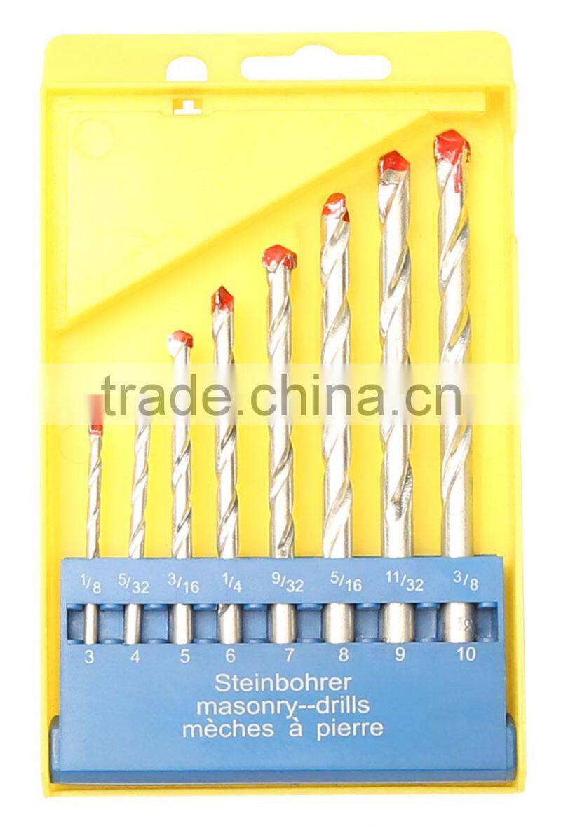8pcs Masonry Drill Set