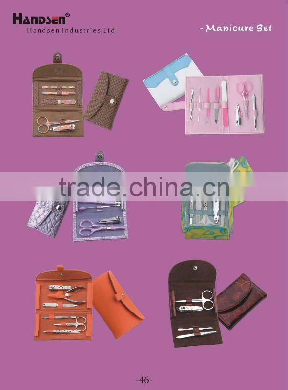 5pcs lady manicure set with pu case
