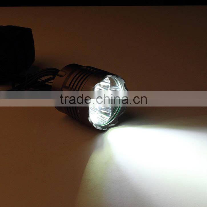 xm-l t6 flashlight torch 8.4V XML T6 5 LED Bicycle HeadLamp Light Outdoor Waterproof