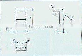 tungsten carbide tipped tip blade cutter for circular saw--standard straight top(1222)