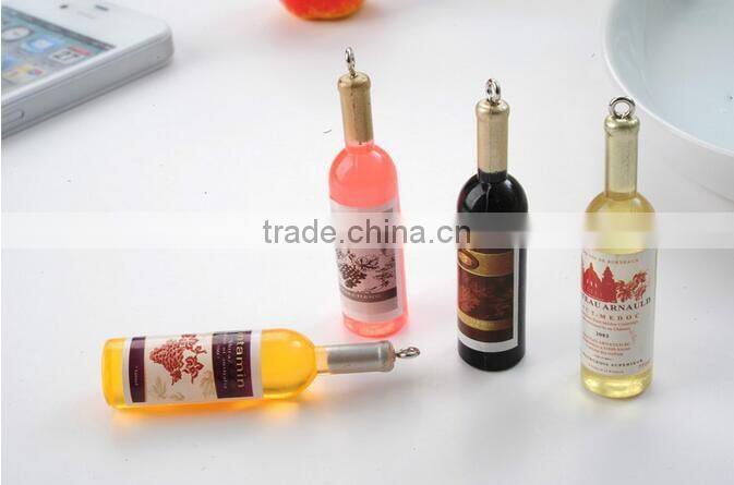 Cheap lovely wine bottle key chain