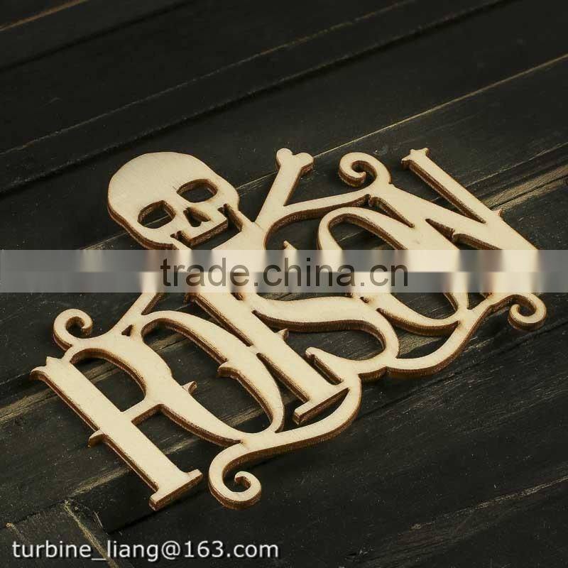 Unfinished Wood Laser Cut Trick Or Treat Cutout