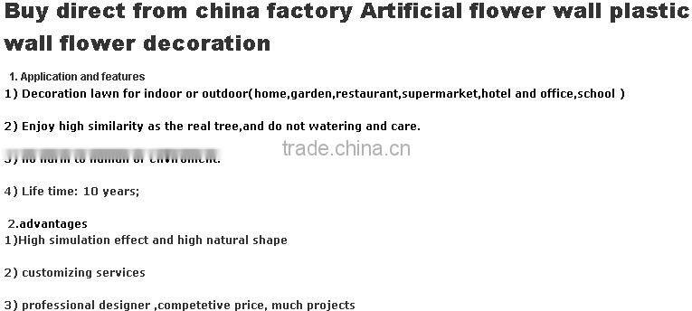 Factory hot sale hotel lobby wall decoration artificial rose flower wall