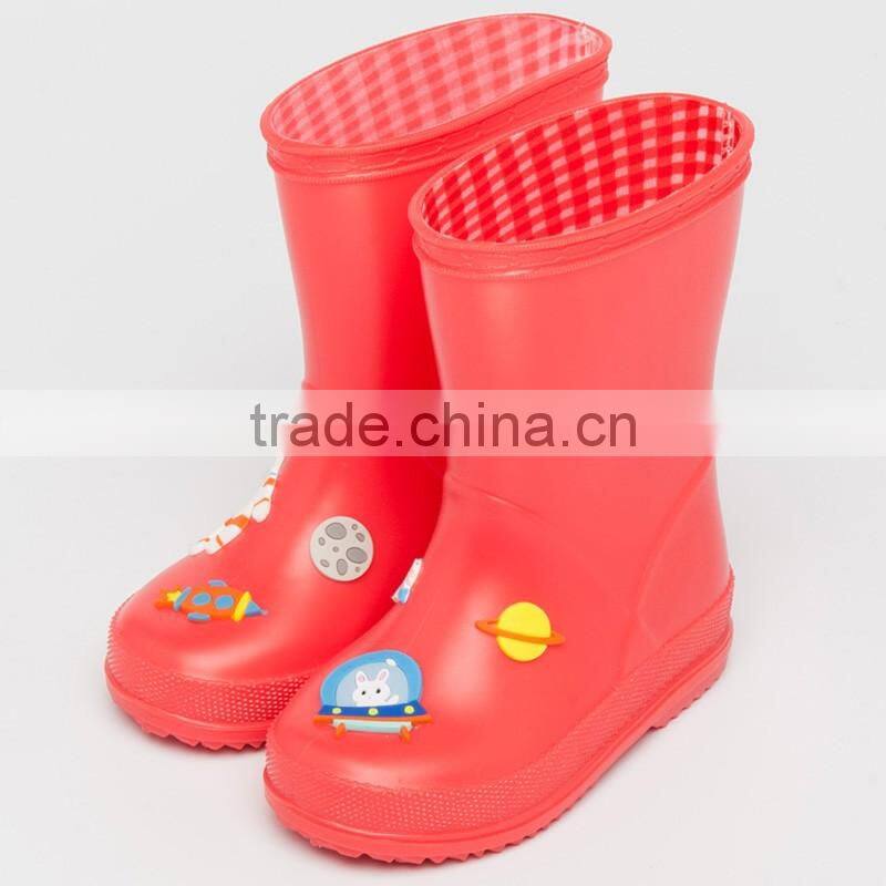 2017 new cheap rain boot kids children boys girls matt finish
