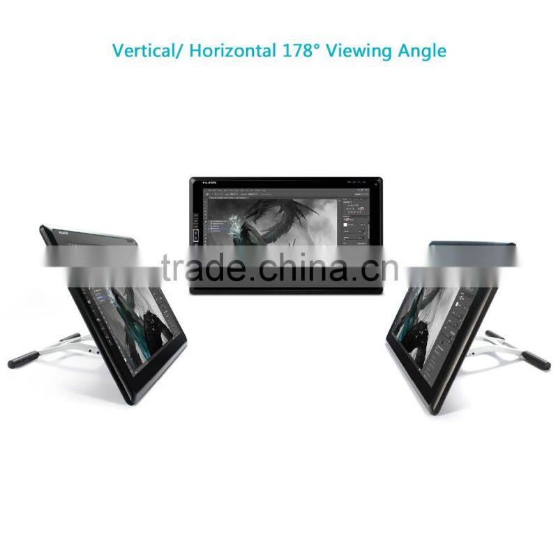 Huion GT-185 Graphic Drawing Tablet Monitor with Tempered Glass Screen and 8 Express Keys for PC and Mac