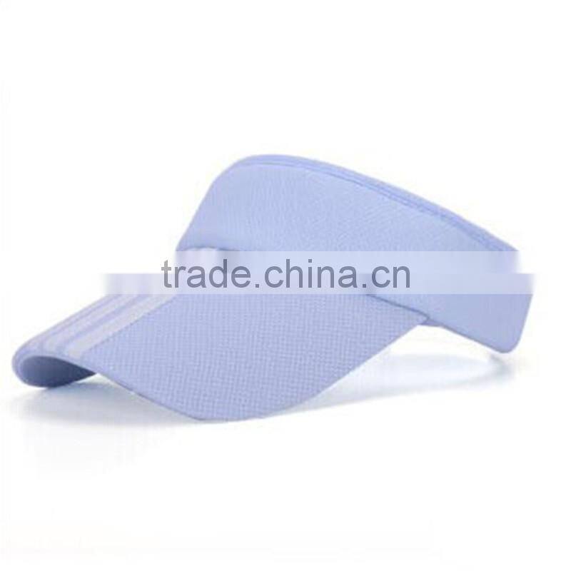 wholesale cheap sun visor hat/cap/high quality kids colorful running wide brim visor hats