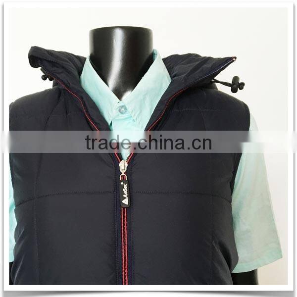 ZX OEM ODM duck down vestmens goose down vestDown Vest with Hood