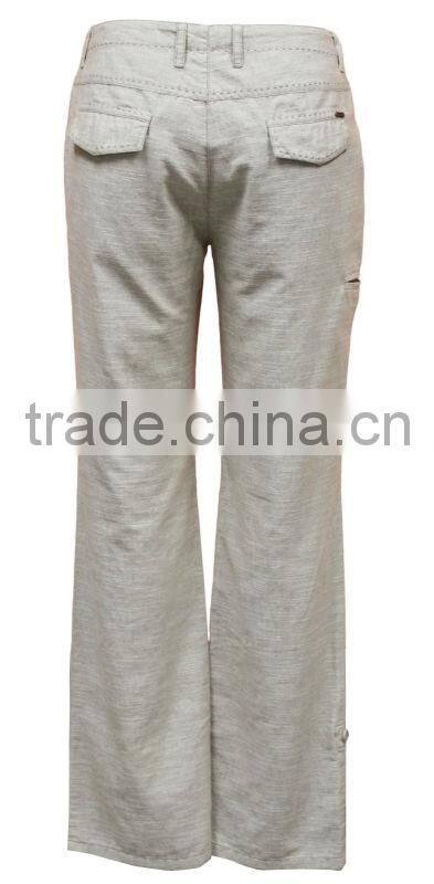 Factory Made Top Fashion Women 100% Linen Pants Suit