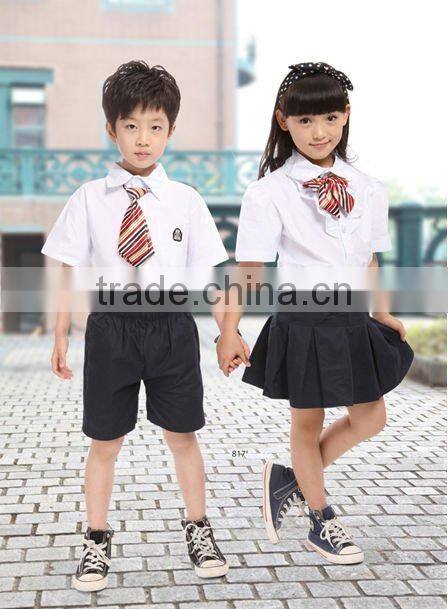 fashional cotton summer primary school uniforms