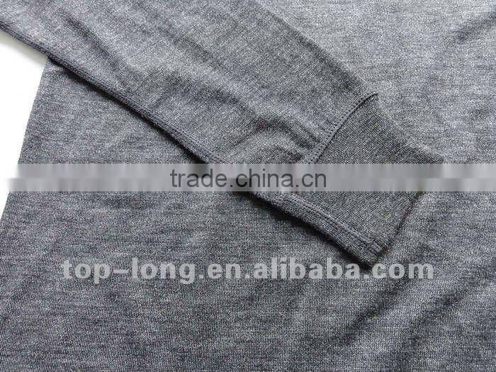 100% merino(70s) charcoal men thermal underwear