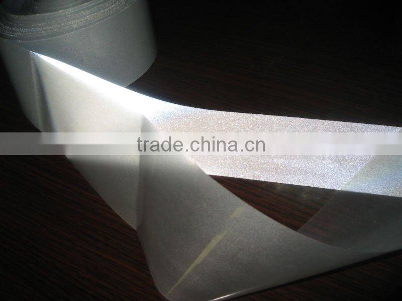 EN471 TC backing hi vis silver reflective fabric tape