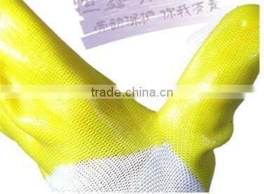 nitrile coated cut resistant glove for industrial work place