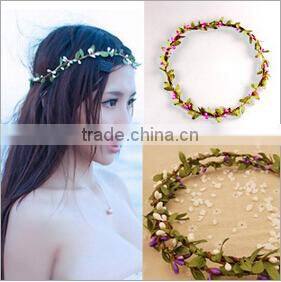 Crown flower design hair band,customized collection headflower,fabric flower headbands