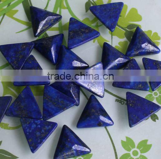 18mm triangle shape lapis lazuli Charms jeweley accessories unique triangle lapis jewelry components for earrings pendant