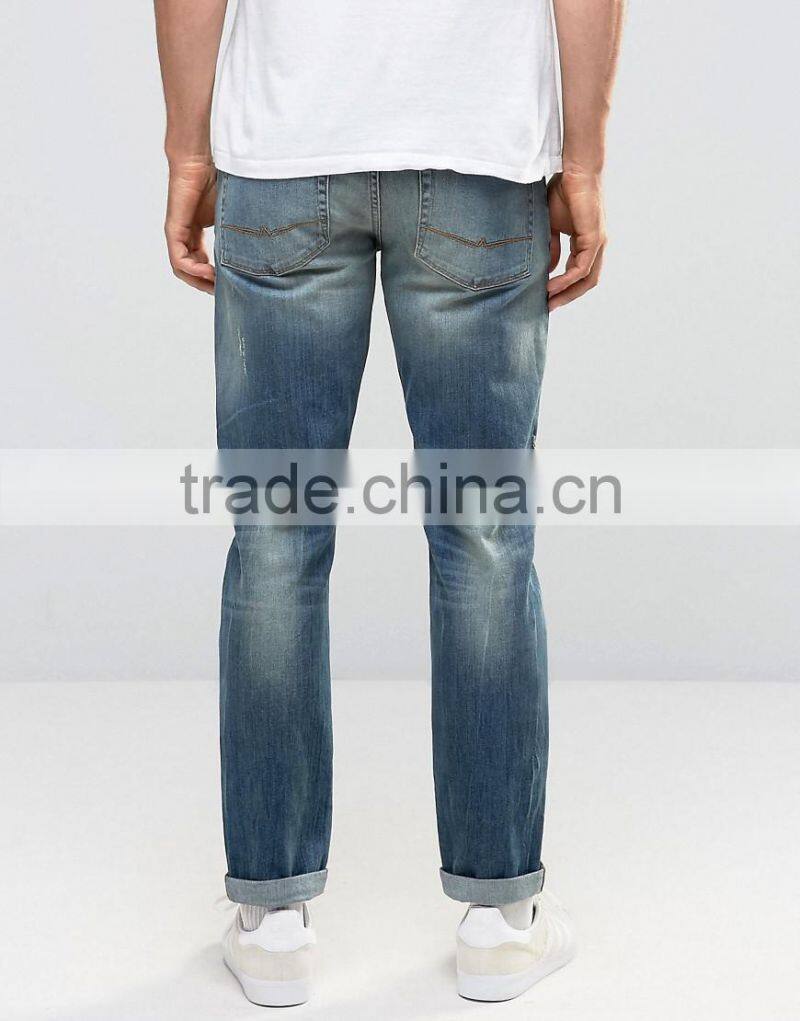 2016 new style mens denim jeans fashion skinny distressed jeans