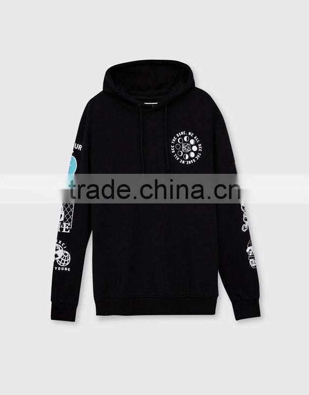 2017 China OEM factory fashion design fleece digital print hoodies