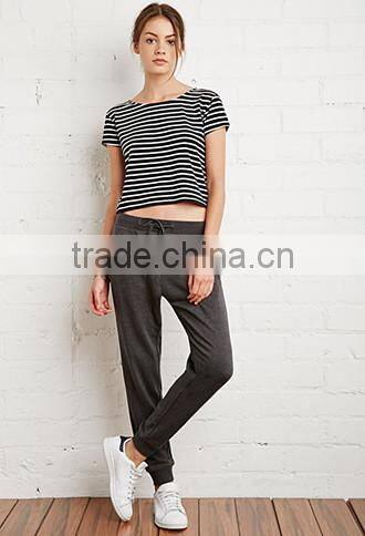 Terry draw string MAO who pants sports pants