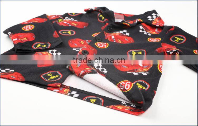 The car Printing fire prevention sleep wear baby boy sleeping wear