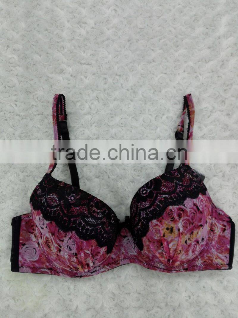 wholesale plus sizes women bra ladies beautiful flower sexy bra