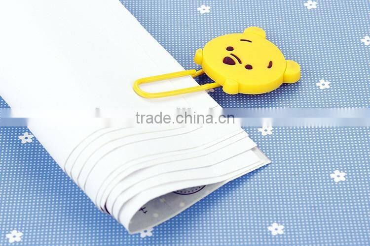 PVC soft material planner clip cartoon creative paper clip planner accessories