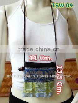 Thai Silk Handmade Coin Purse Wallet Money bag Travel bag