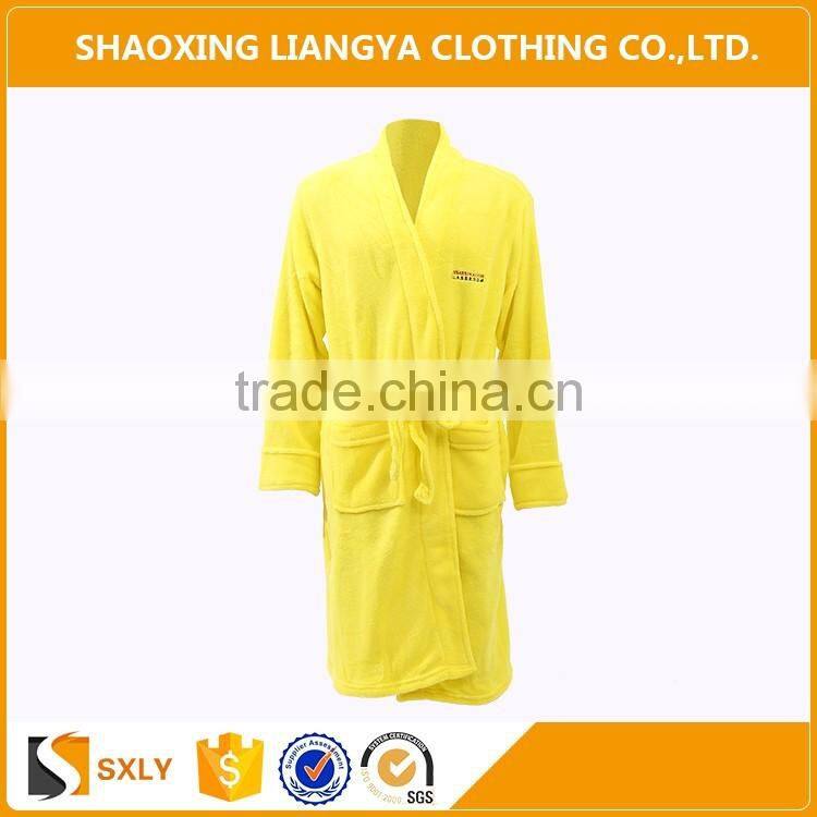 Soft Plain Fleece Hotel And Home Bathrobe Dropshipping Cloth Wholesale