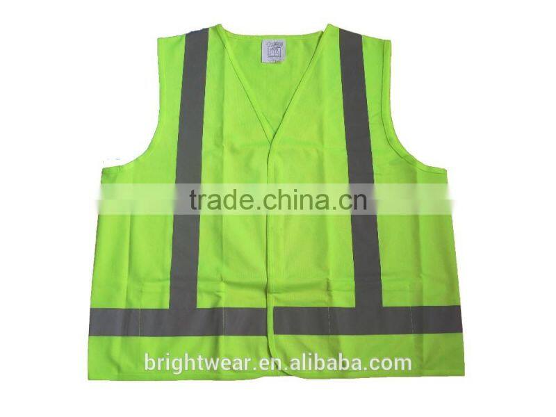 ANSI 100% polyester Hi Vis sew-on tape safety vest