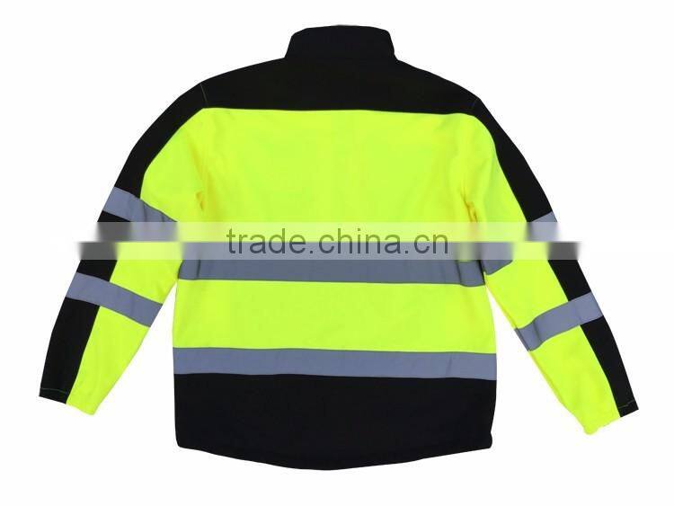 Hi vis garment softshell jacket uniform workwear safety work clothing