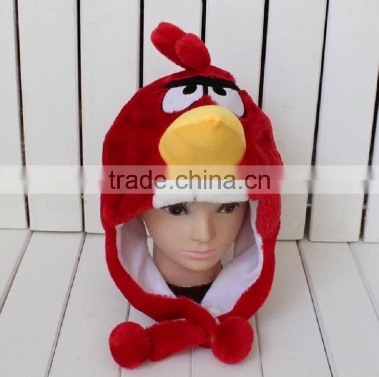 newest style customized soft plush animal hat for winter