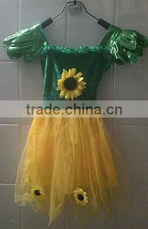 Children Sunflower Tutu Dress