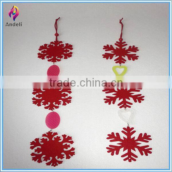 Hot Sale felt glass snowflake ornaments