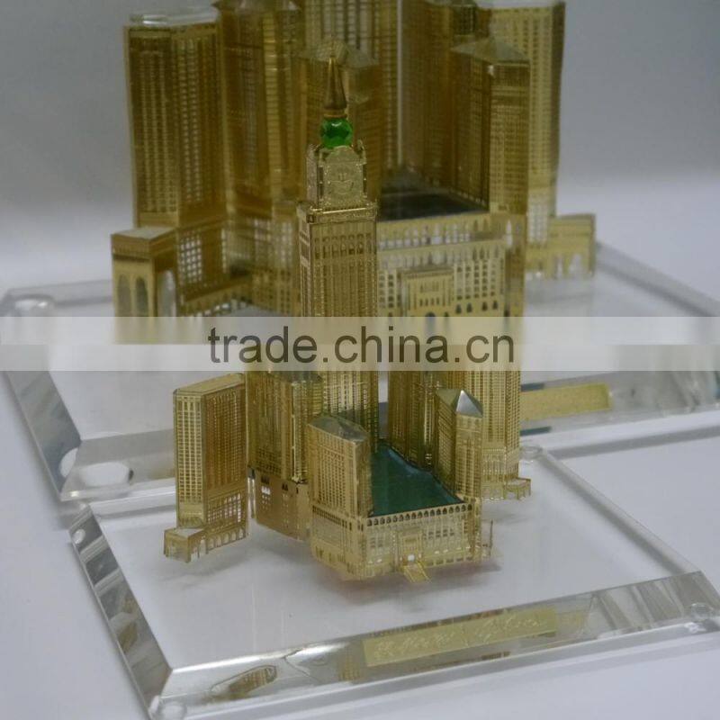 Famous Crystal Makkah Royal Clock Building For Souvenir gift