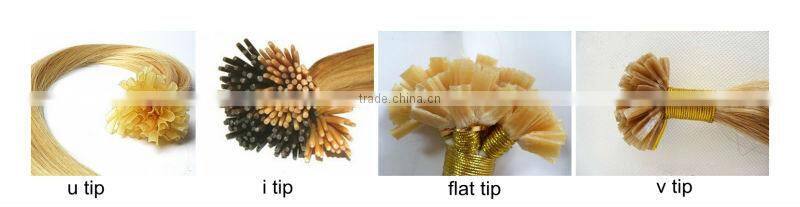 Factory Frice Nail Hair Extension Tangle Free No shedding Brazilian Human Hair Pre bonded U Tip Hair
