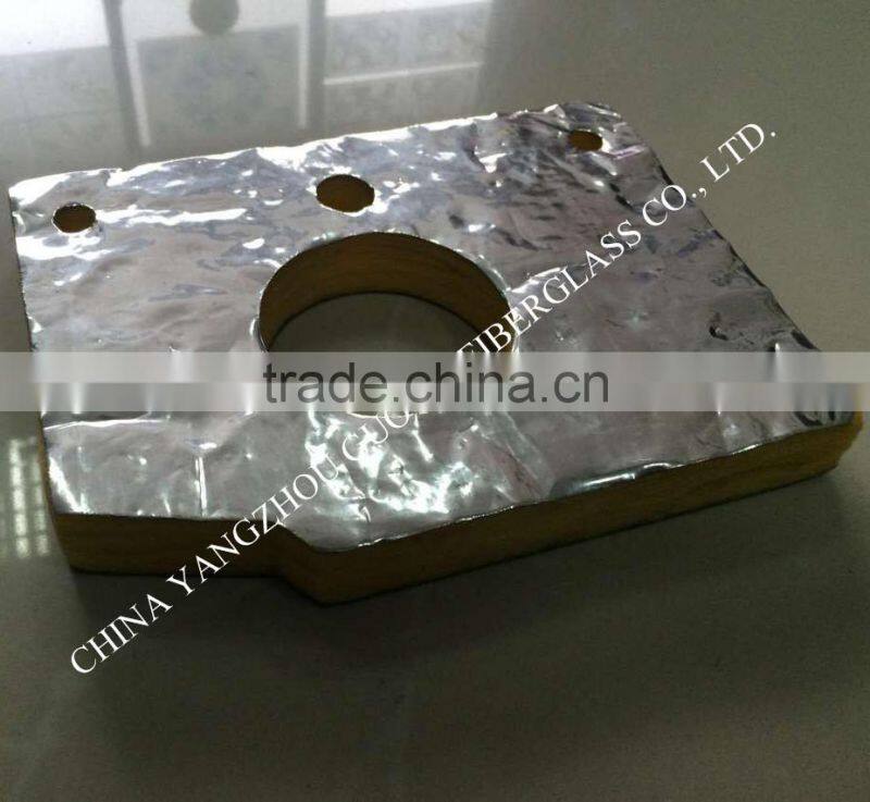 120kg/m3 different shape glass wool sealing part