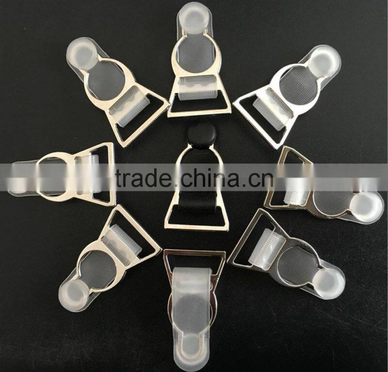 20mm 2017 Dubaa Trading Inc Sexy Lingeries Accessories Silver Garter Metal Suspender Clip NEW Style