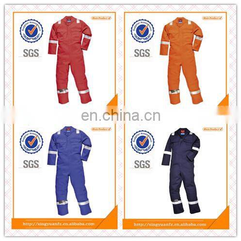 Customize high quality Orange heated coveralls fireproof coverall for men
