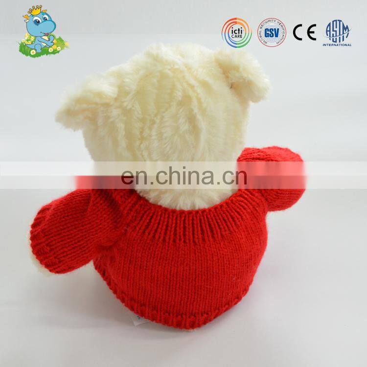 Lovely good quality plush filling teddy bear toy for valentine's day