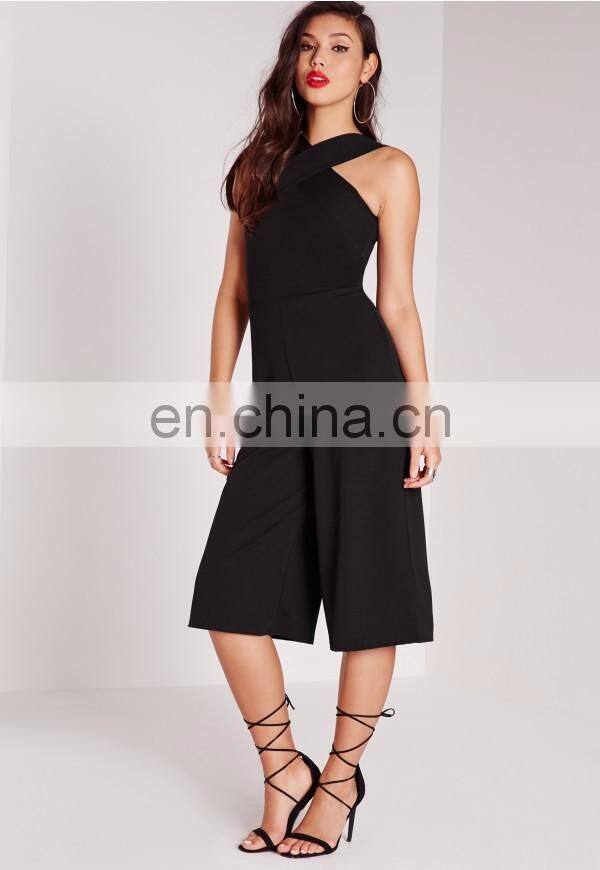 New fashion casual sleeveless straight style ladies jumpsuit
