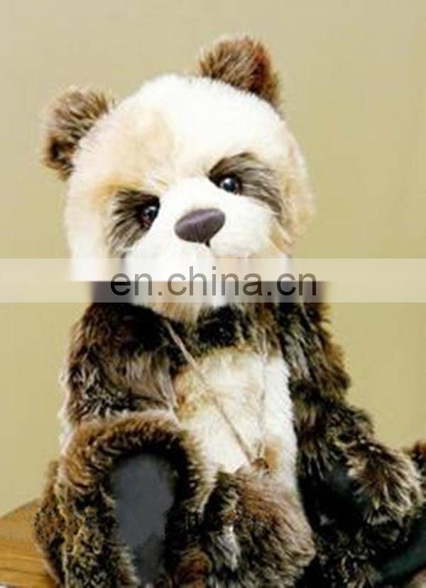handmade realistic movable smile panda plush stuff toys wild life