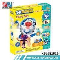 Novel design wholesale educational kids diy robot mini 3d printer toys