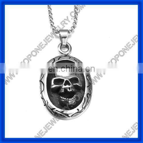 2014 Men's Special Design China Gothic angel wing cross skull pendant