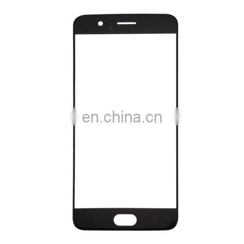 dropshipping High quality iPartsBuy OnePlus 5 Front Screen Outer Glass Lens(Black)