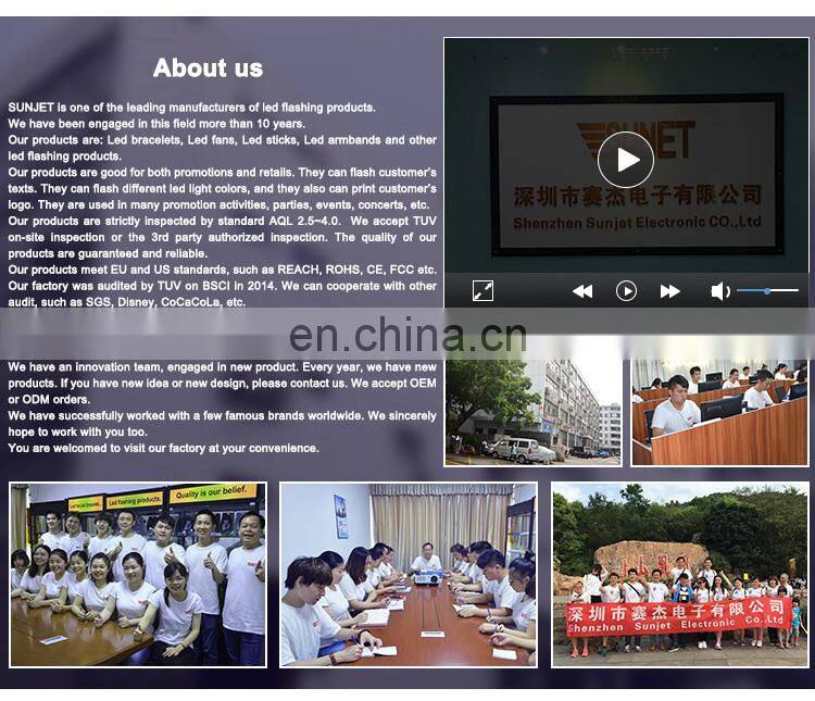 Hot New Products For 2018 Pvc Led Lights Gifts Slap Bands