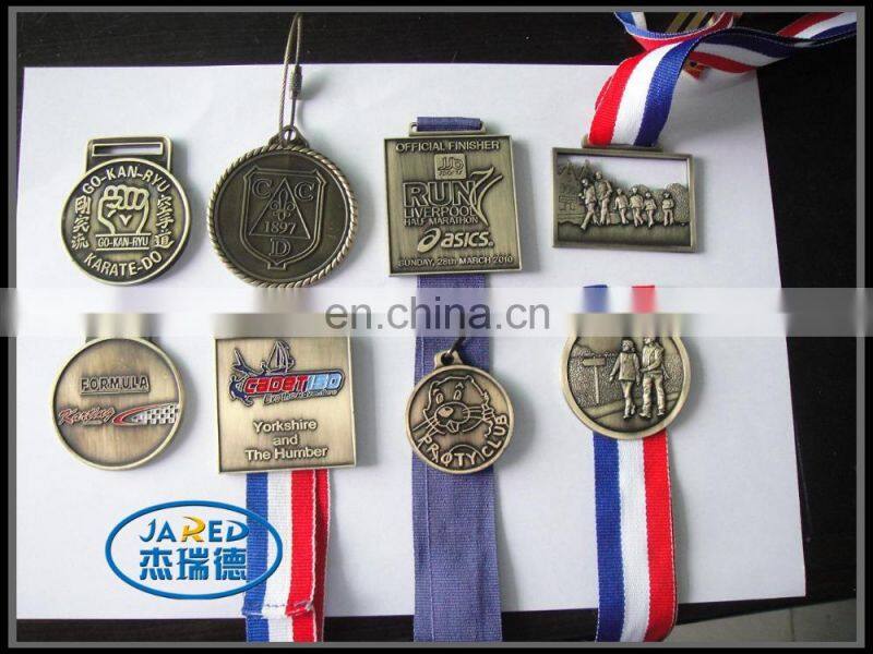 custom engraved embossing logo medal