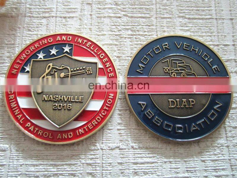 beautiful design Russian color filled coin with map on