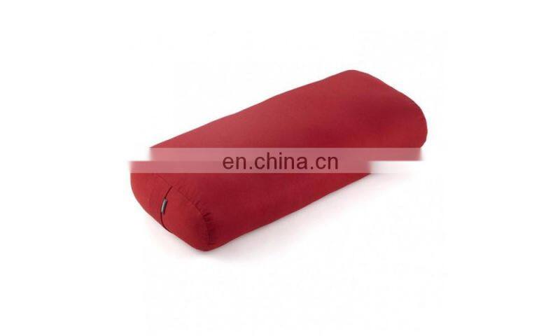 wholesale custom PU batting 65*24*13cm organic cover rectangular yoga bolster