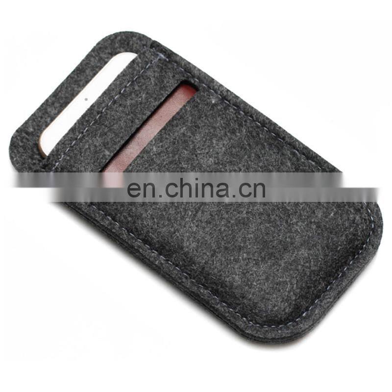 Portable Mobile Phone Pouch Felt Mobile Phone Case made in China felt phone pouch